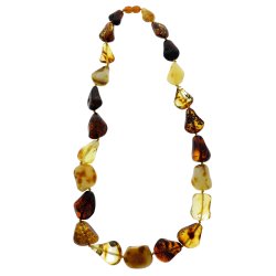 Einzigartige Kette aus den sch�nsten echten Bernsteinst�cken