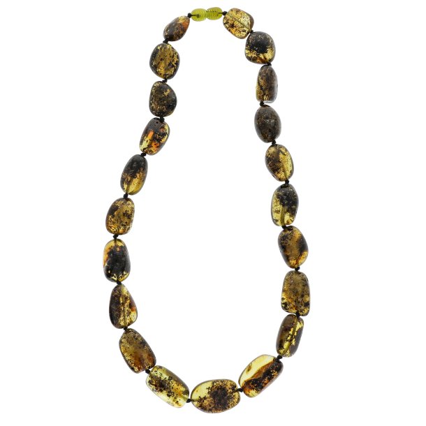 Einzigartige Bernsteinkette mit echten Bernsteinklumpen