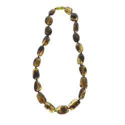 Einzigartige Bernsteinkette mit echten Bernsteinklumpen