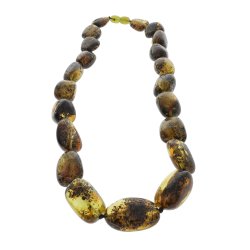 Einzigartige Bernsteinkette mit echten Bernsteinklumpen