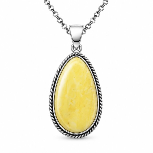 Unikt M�lkeravs Vedh�ng i 925 Sterling S�lv