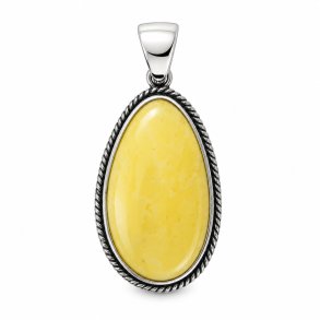 Unikt M�lkeravs Vedh�ng i 925 Sterling S�lv