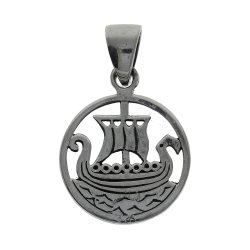 Wikingerschiff Silber Anh�nger