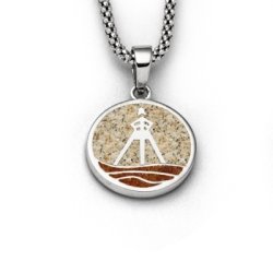 Ahoi "Lkken" Vedhnget med strand sand og rav