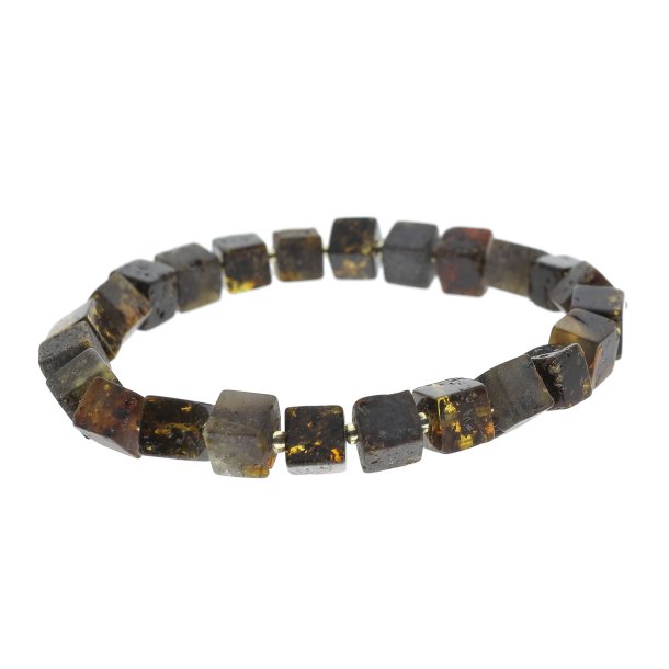 Erde Bernstein W�rfel Armband