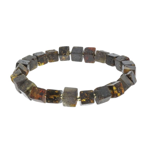 Erde Bernstein W�rfel Armband