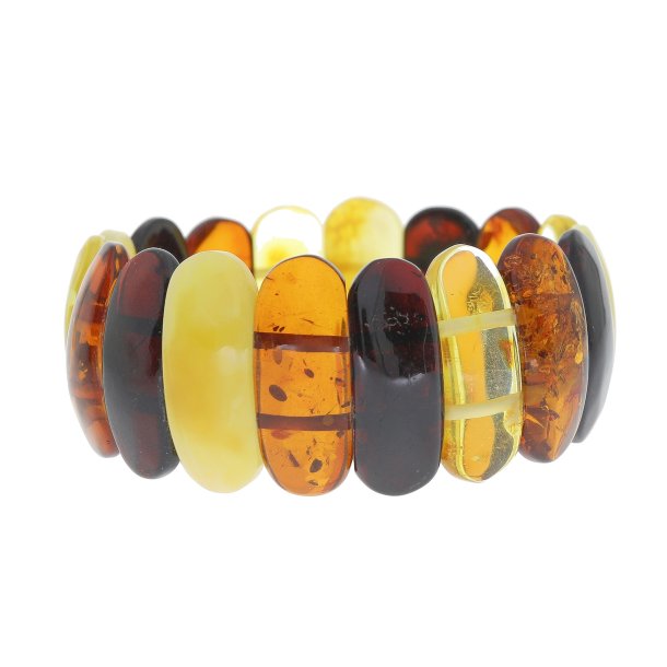 Einzigartiges mehrfarbiges Bernsteinarmband