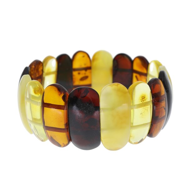 Einzigartiges mehrfarbiges Bernsteinarmband