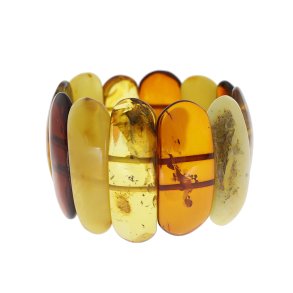 Unik Ravarmbnd med forskellige ravfarver