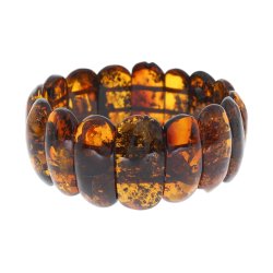 Armband aus flachen, ovalen Bernstein-St�cken