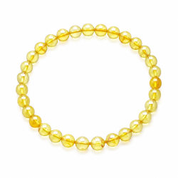 Elegantes Armband mit leuchtend gelben Bernsteinperlen � Echter Bernstein