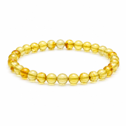 Elegantes Armband mit leuchtend gelben Bernsteinperlen � Echter Bernstein