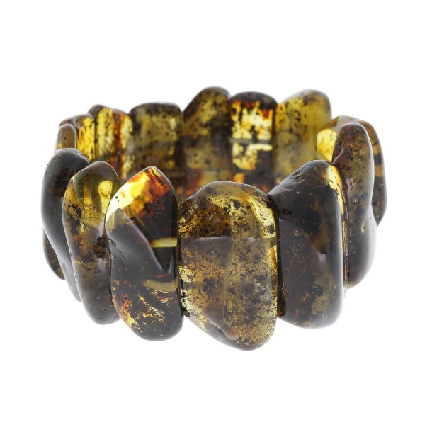 Nat�rlich geformtes Bernsteinarmband aus Erde