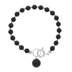 Bernsteinarmband mit Silberschlie�e und Silberelementen