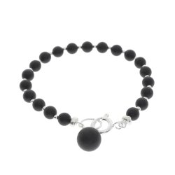 Bernsteinarmband mit Silberschlie�e und Silberelementen