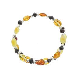 Wire Armbnd Dekoreret Med Ravperler