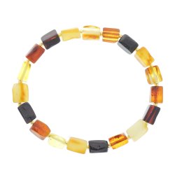 Elegantes Bernsteinarmband aus quadratischen Bernsteinst�cken