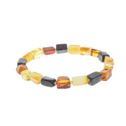 Elegantes Bernsteinarmband aus quadratischen Bernsteinst�cken