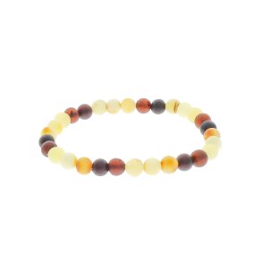 Fin Ravperle Armbnd Af Upoleret Ravperler