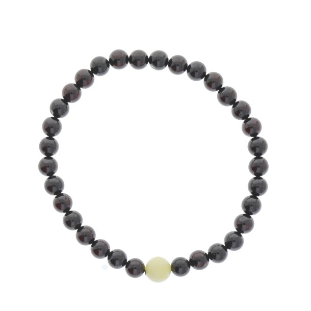 Fin Og Unik Ravperle Armbnd