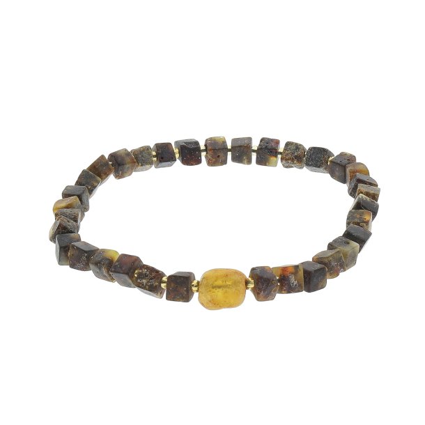 Armb�nder aus w�rfelf�rmigen, echten Bernsteinst�cken