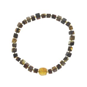 Armbnd Af Terning Formet gte Rav Stykker