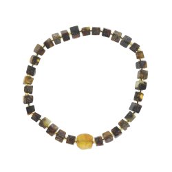 Armb�nder aus w�rfelf�rmigen, echten Bernsteinst�cken