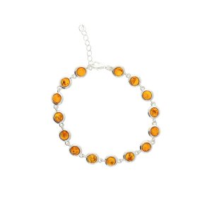 Yndig Slvarmbnd Med Rav