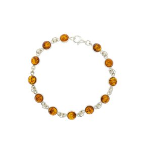 Yndig Slvarmbnd Med Rav