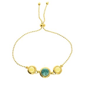 Smuk Forgyldt Mlkerav Og Turkis Armbnd 