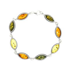 Klassisk armb�nd i forskellige farver og .925 sterling s�lv
