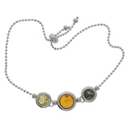 Justerbar Slv Og Rav Armbnd