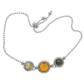 Justerbar Slv Og Rav Armbnd