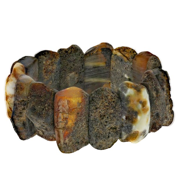 Nat�rliches Bernsteinarmband mit echten Bernsteinklumpen
