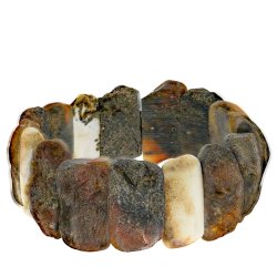 Nat�rliches Bernsteinarmband mit echten Bernsteinklumpen