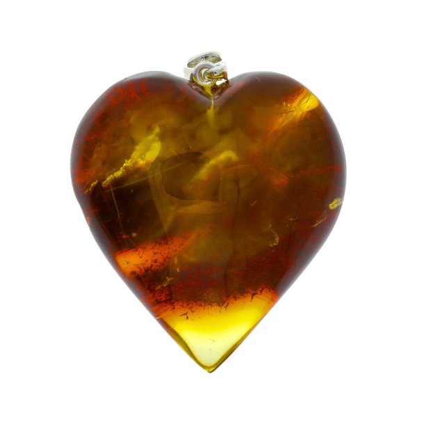 gte rav Hjerte / Real amber heart 38