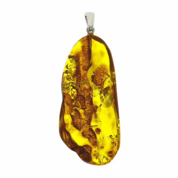 gte Rav vedhng / Real Amber Pendant / Echte Bernstein Anhenger 42