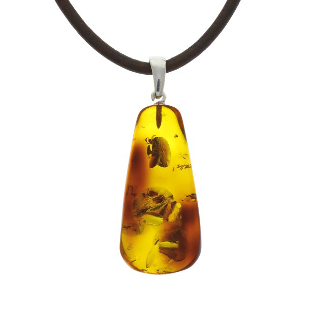 gte Rav vedhng / Real Amber Pendant / Echte Bernstein Anhenger 