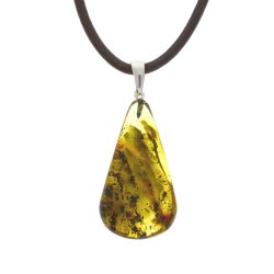 gte Rav vedhng / Real Amber Pendant / Echte Bernstein Anhenger 