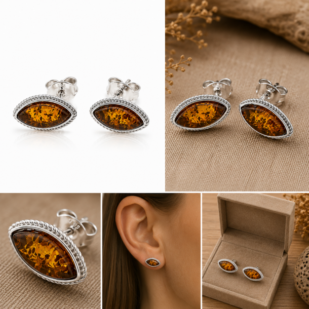 Rav �reringe / Amber earrings 
