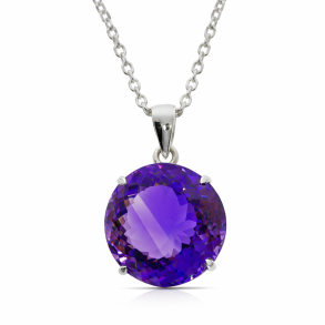 Amethyst-Anh�nger von h�chster Qualit�t, diamantgeschliffen, nach alten Goldschmiedetraditionen herg