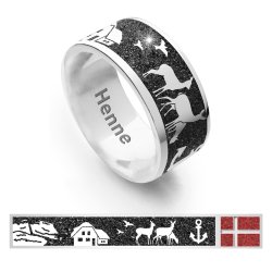 Nachtring "Henne" mit lavasand