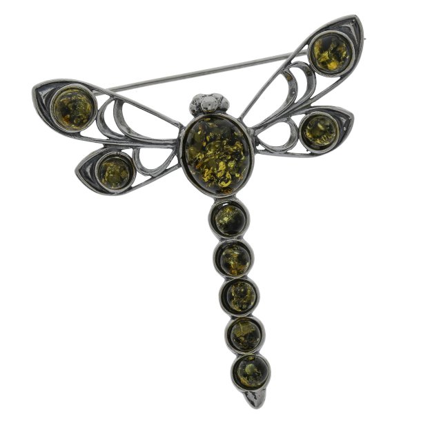 Guldsmed Broche I gte Jordrav Og Slv