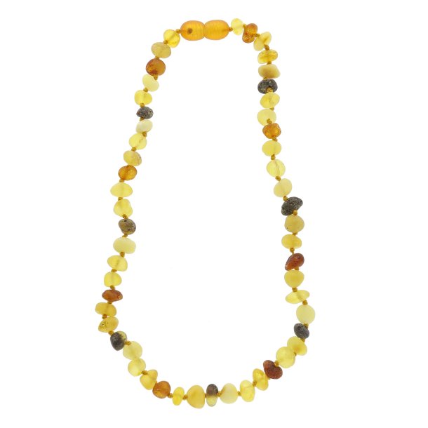 Brnekde Af Naturformet Upoleret Ravperler