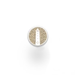 Bl�vand Leuchtturm - Sand Element mit sand und Silberfutter Lederarmband