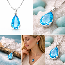 Bl� Topaz Vedh�ng