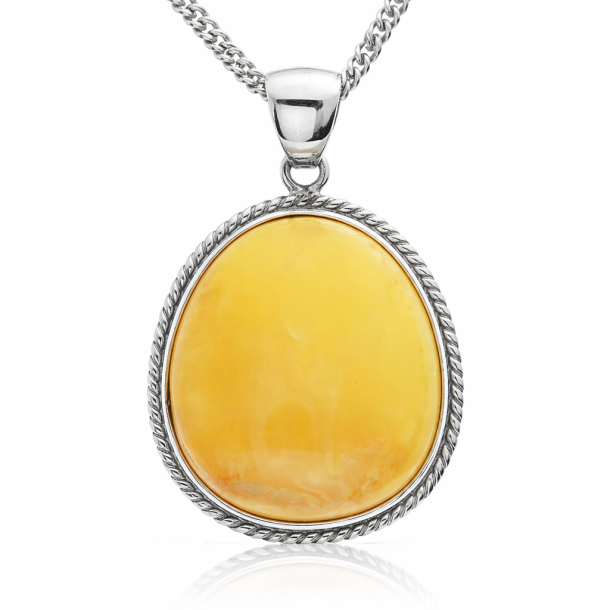 Handgefertigter Milchraben-Anh�nger aus Sterlingsilber