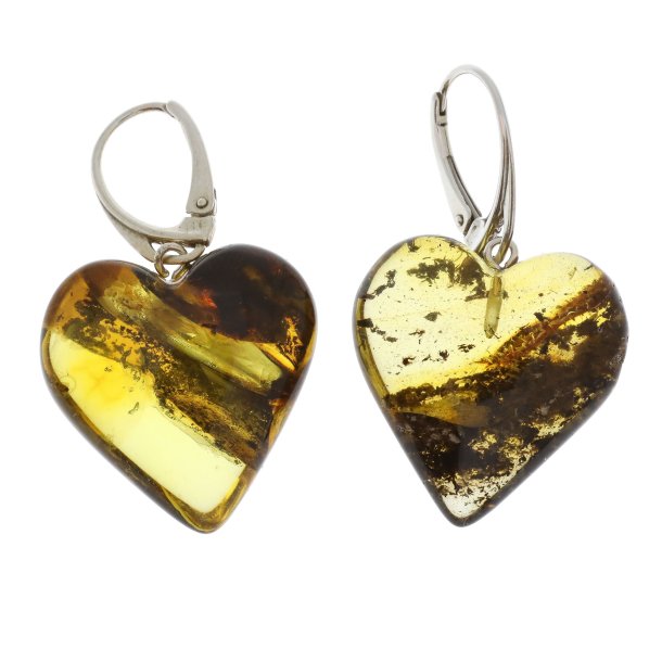 Unikke Hndlavet Hjerte Formet Rav reringe 