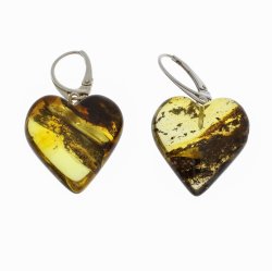 Unikke Hndlavet Hjerte Formet Rav reringe 