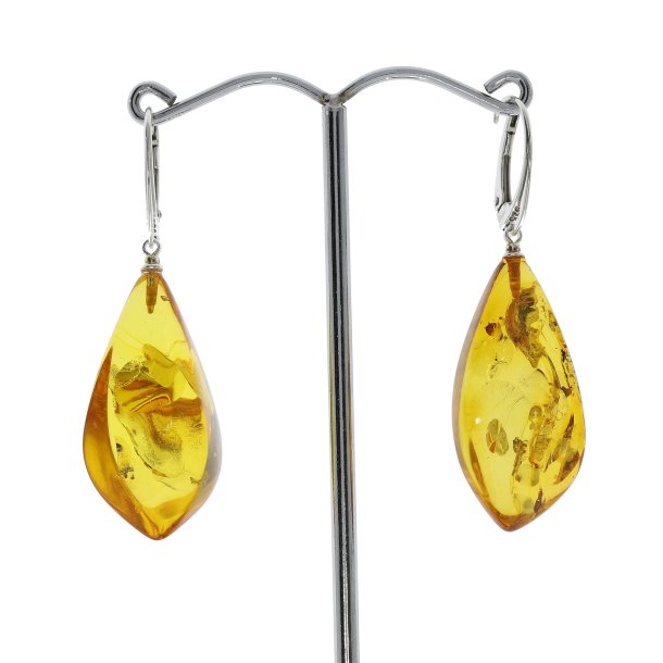 Smukke Dr�beformet �reringe Af �gte Rav